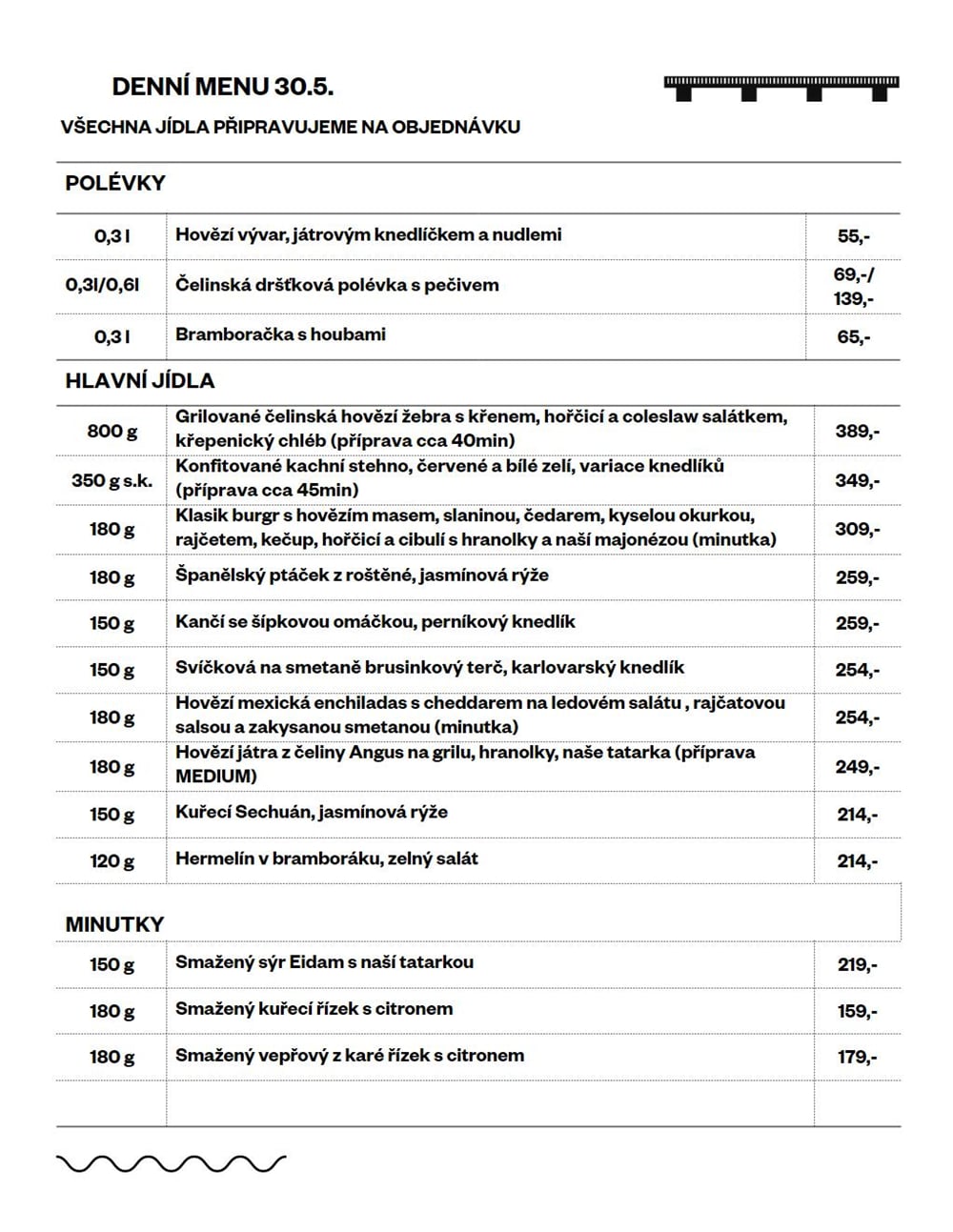 polední menu